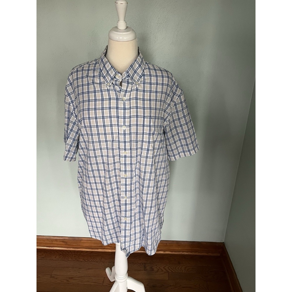 Saddlebred Collared Button Down Shirt Plaid Southern Charm Cookout Casual Sz XL